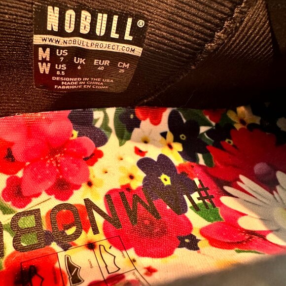 NOBULL Midnight Floral Trainer - Size 8.5 - Picture 6 of 7